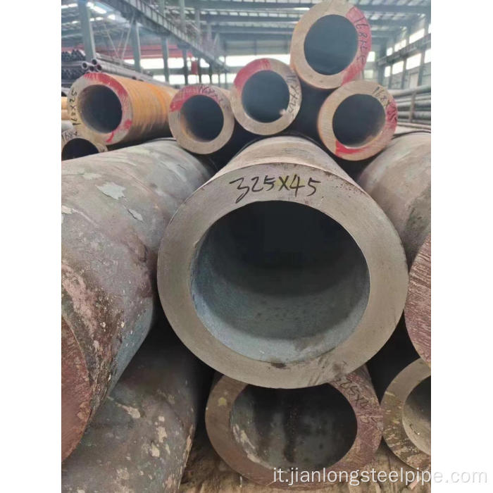 Q235/Q345/Q195/BS1387 Tubo/tubo in acciaio a carbonio senza soluzione di continuità